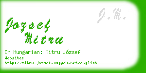 jozsef mitru business card