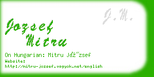 jozsef mitru business card